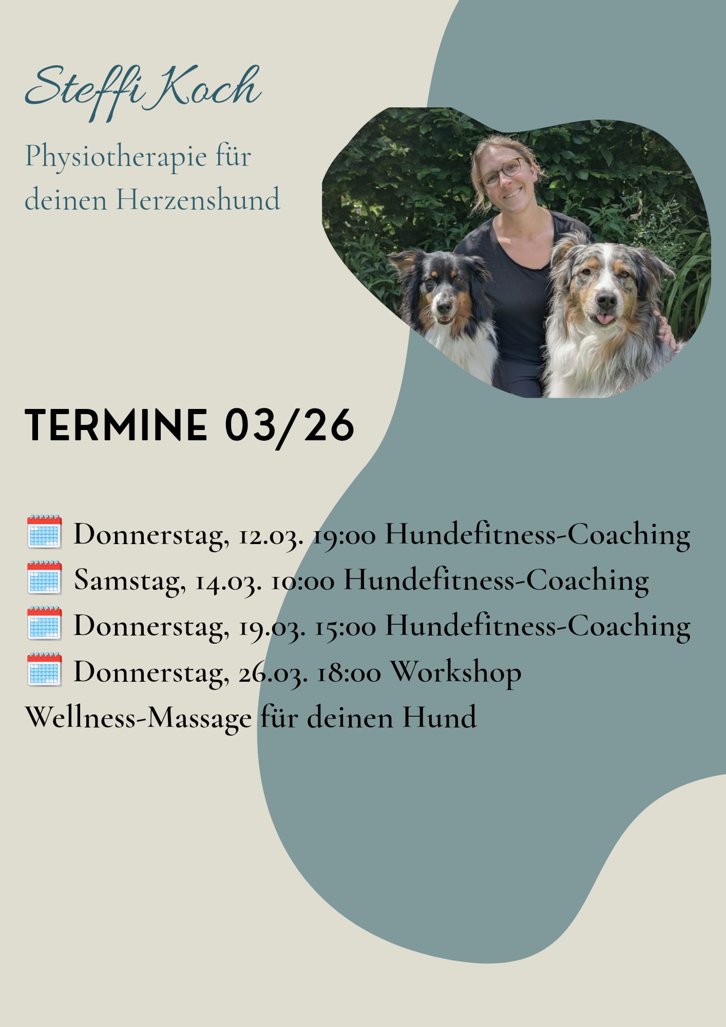 Terminüberblick März